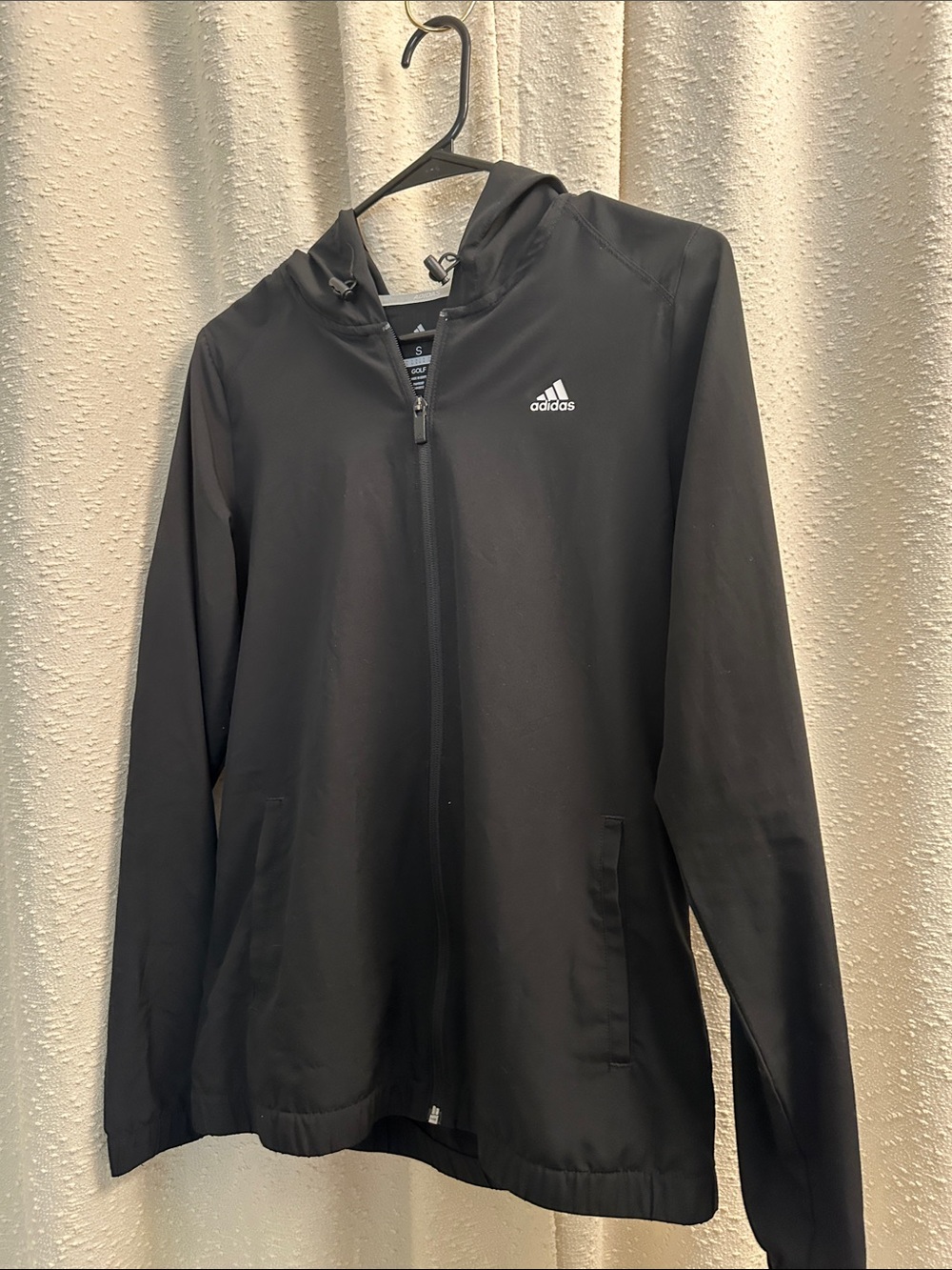 adidas Black golf Hooded Rain Jacket